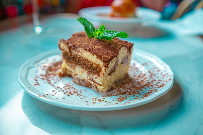 Tiramisu dessert at Marcos Italian restaurant